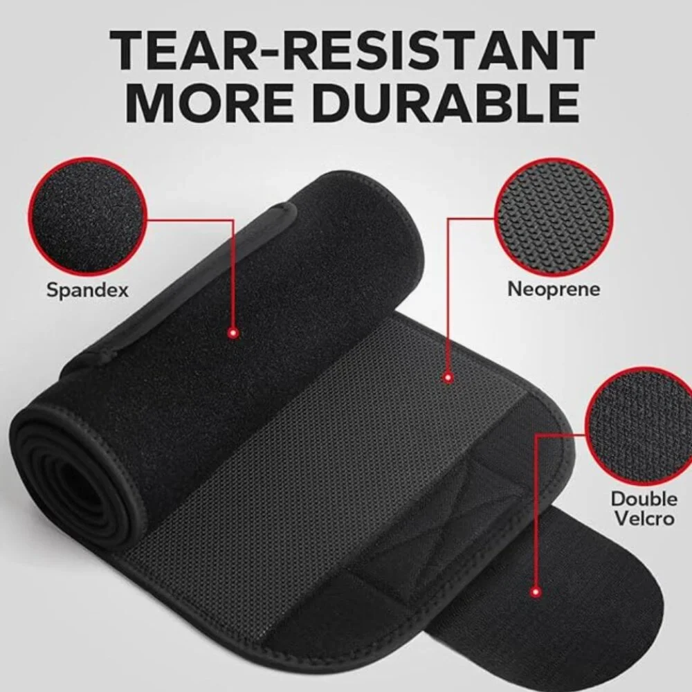 Men Sweat Band Belt & Waist Trainer for Stomach and Lower Belly - Sauna Waist